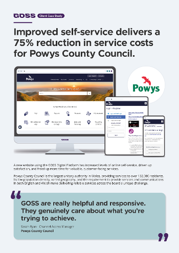 Powys Self-Service Case Study Cover