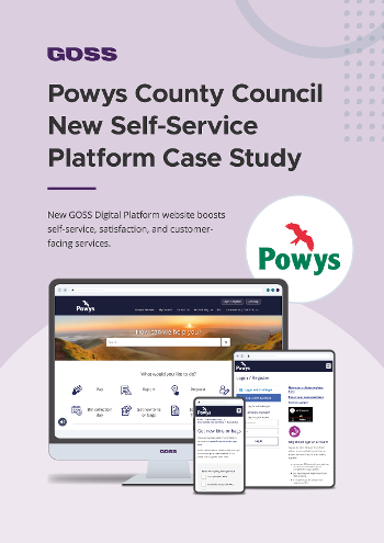 Powys County Council Self-Serve Platform Case Study Front Cover